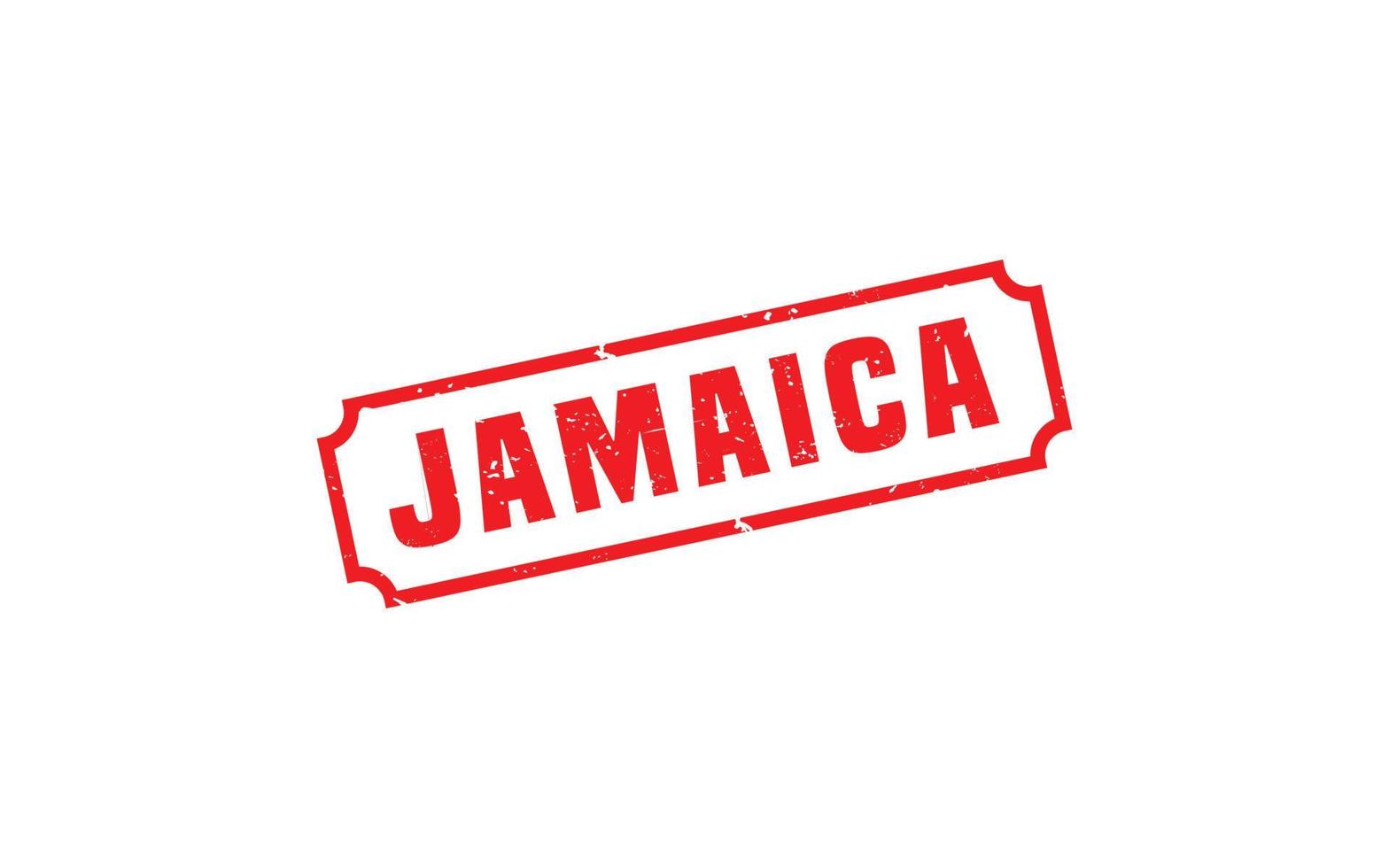 Jamaica postzegel rubber met grunge stijl Aan wit achtergrond vector