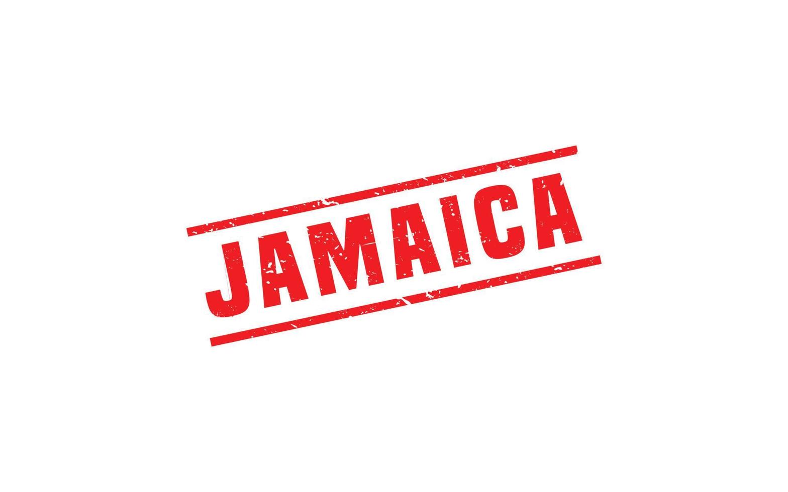 Jamaica postzegel rubber met grunge stijl Aan wit achtergrond vector