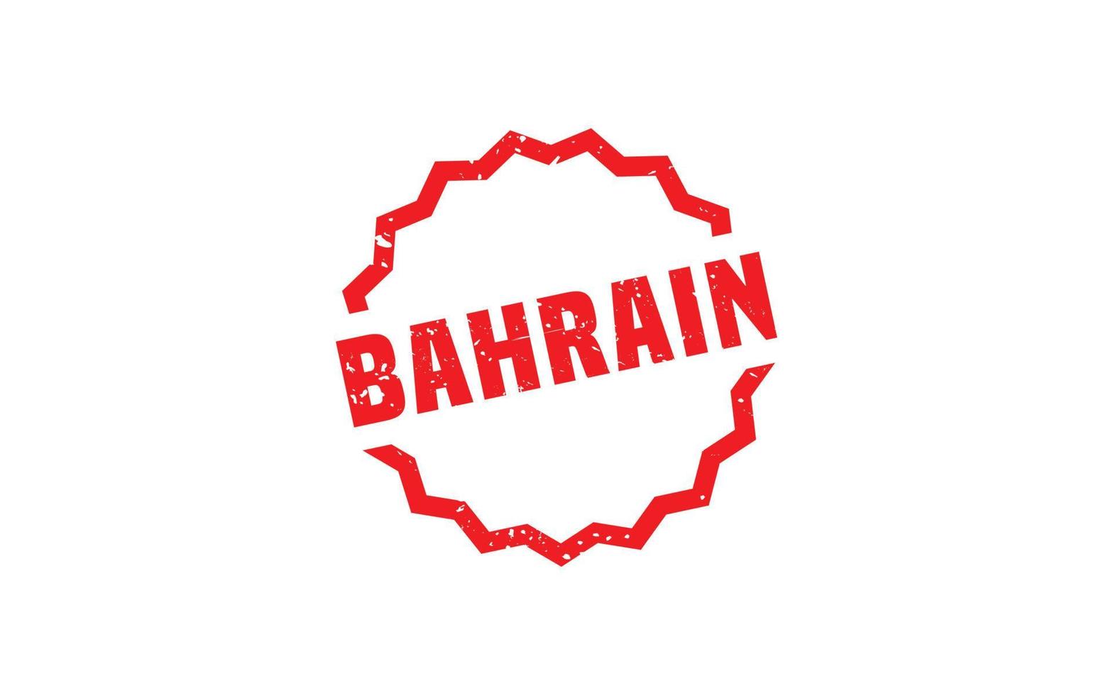 Bahrein postzegel rubber met grunge stijl Aan wit achtergrond vector