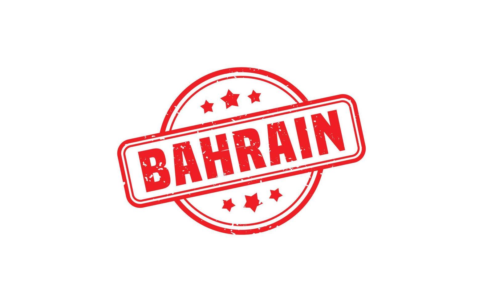 Bahrein postzegel rubber met grunge stijl Aan wit achtergrond vector