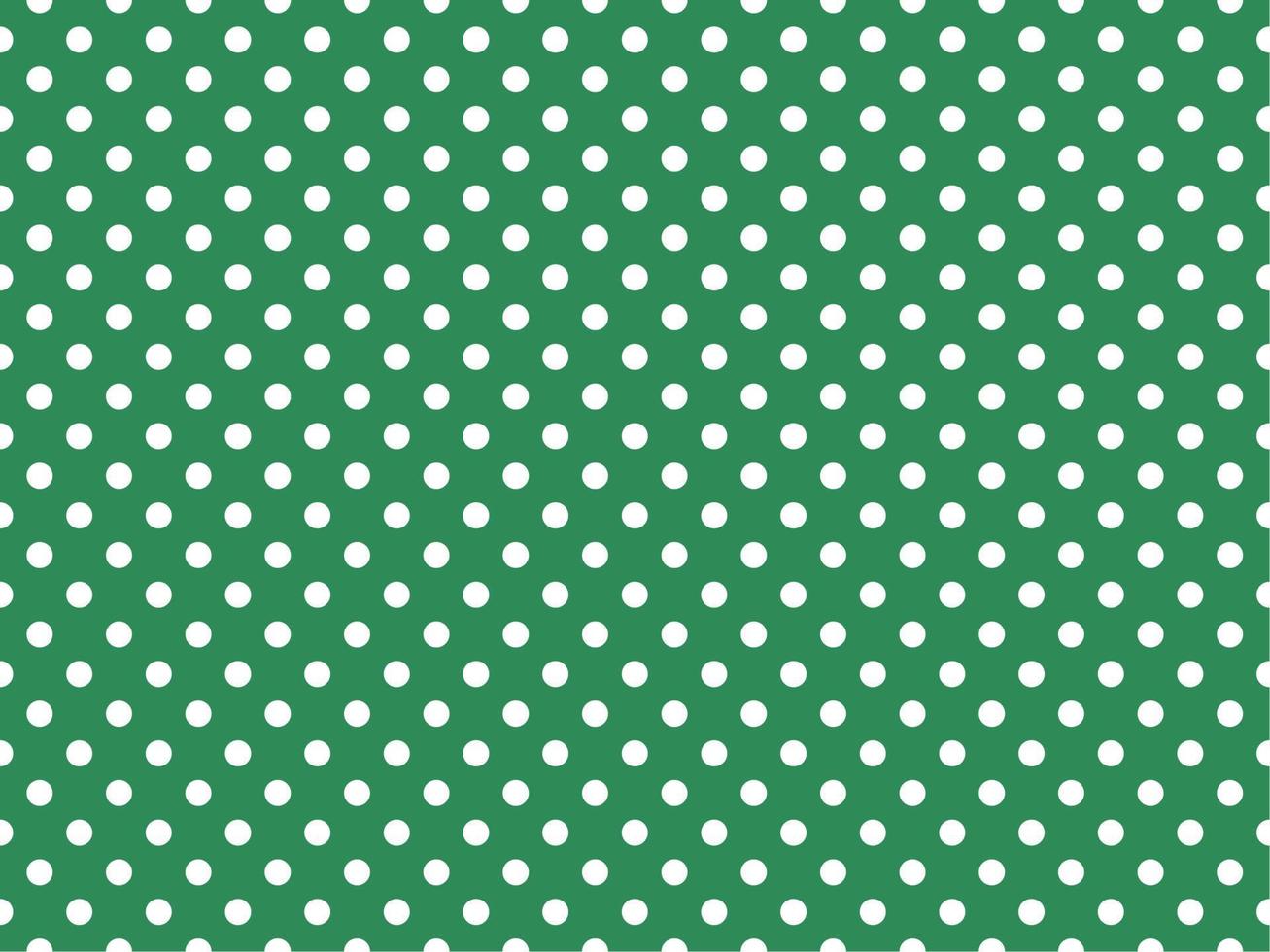 wit polka dots over- zee groen achtergrond vector