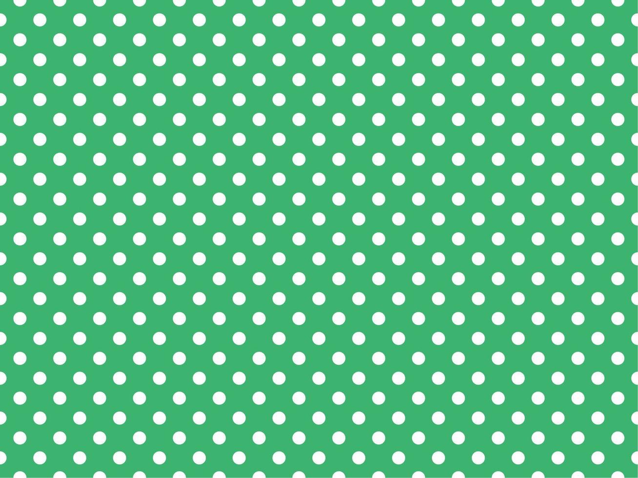 wit polka dots over- medium zee groen achtergrond vector