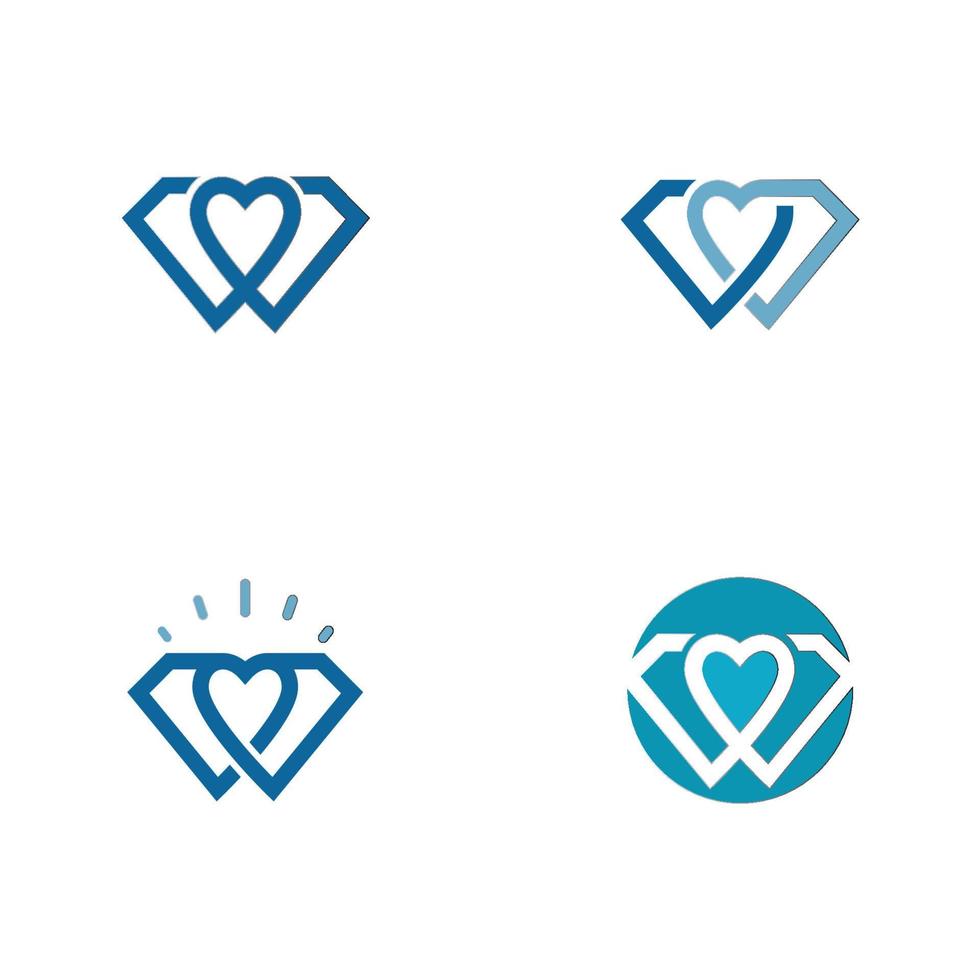 diamant logo sjabloon vector