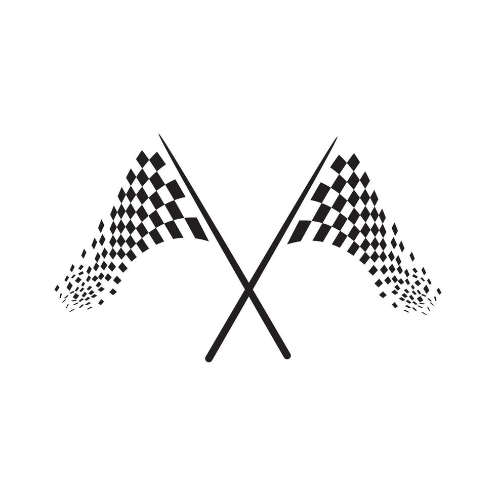 race vlag pictogram ontwerp vector