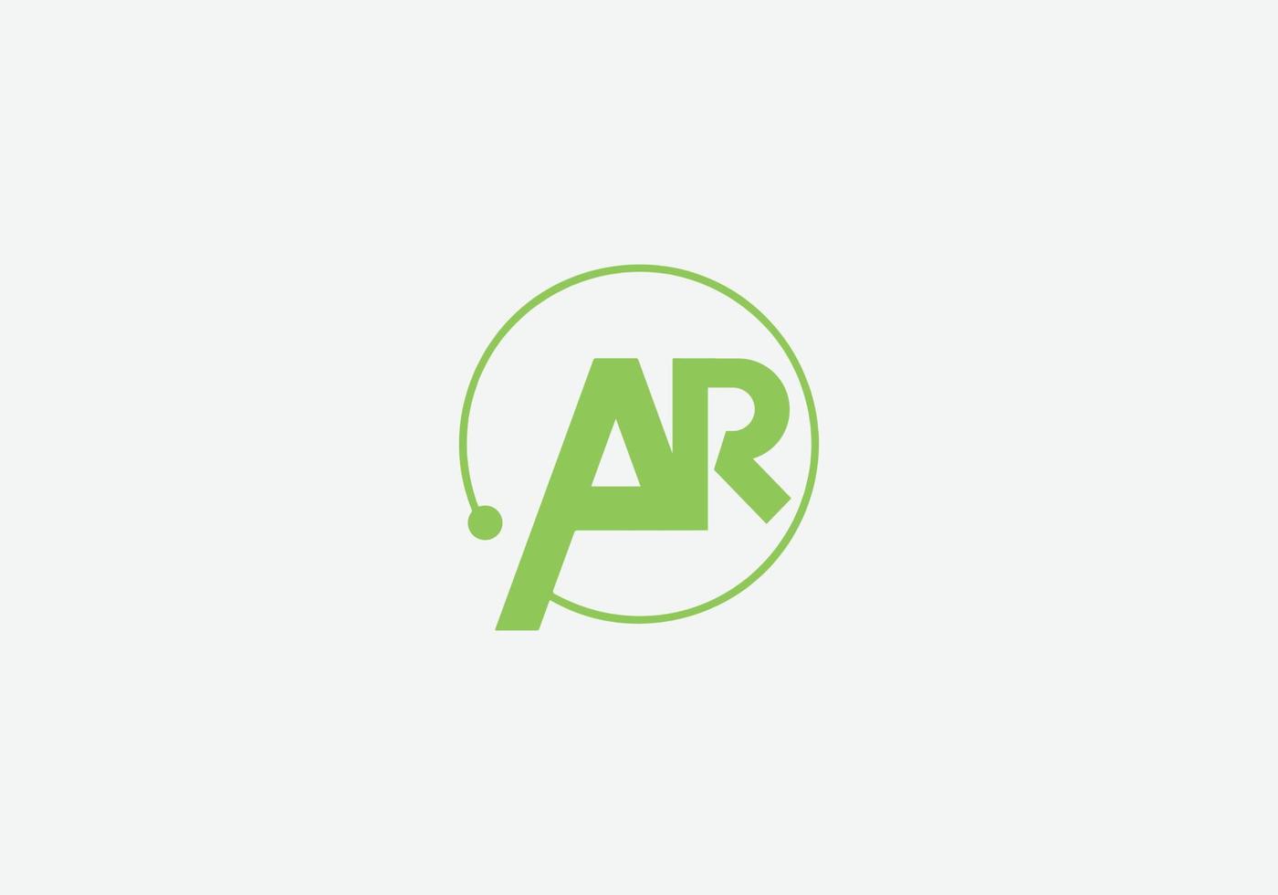 abstract ar brief modern lettertekens logo ontwerp vector