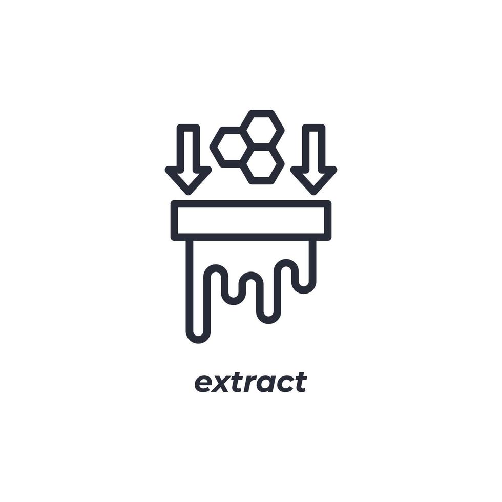 vector teken extract symbool is geïsoleerd Aan een wit achtergrond. icoon kleur bewerkbaar.