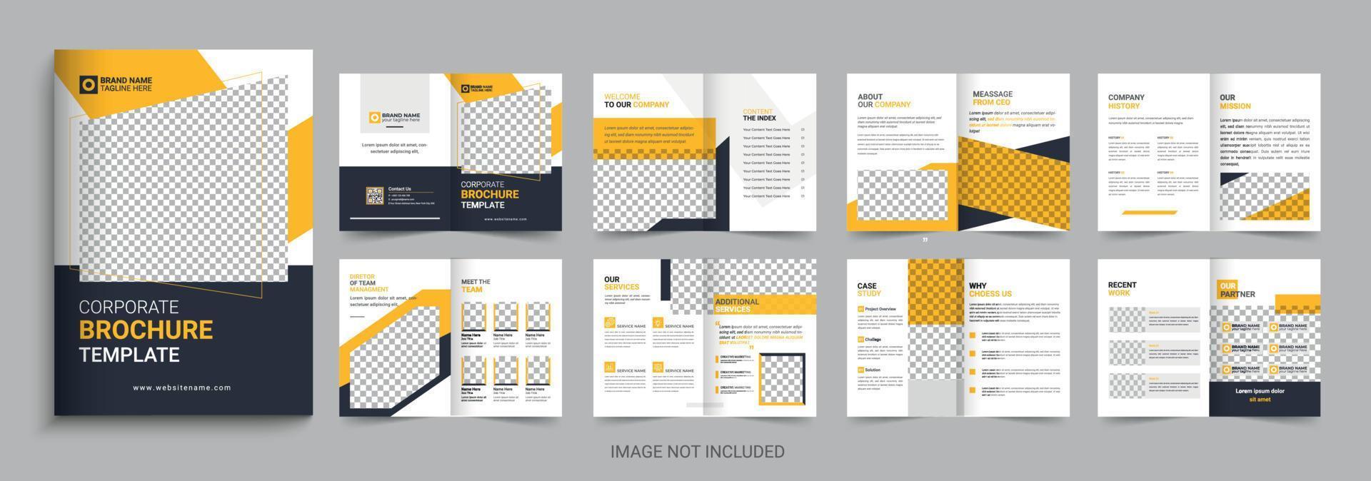 zakelijke bedrijf bedrijf profiel brochure sjabloon ontwerp reeks vector