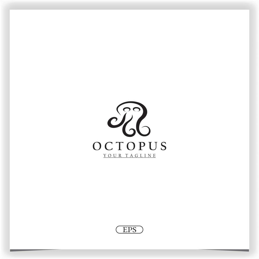 gemakkelijk Octopus logo premie elegant sjabloon vector eps 10
