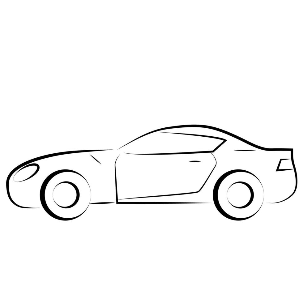 schets auto icoon vector