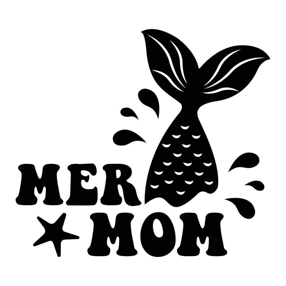 mer mam meermin sublimatie cricut vector