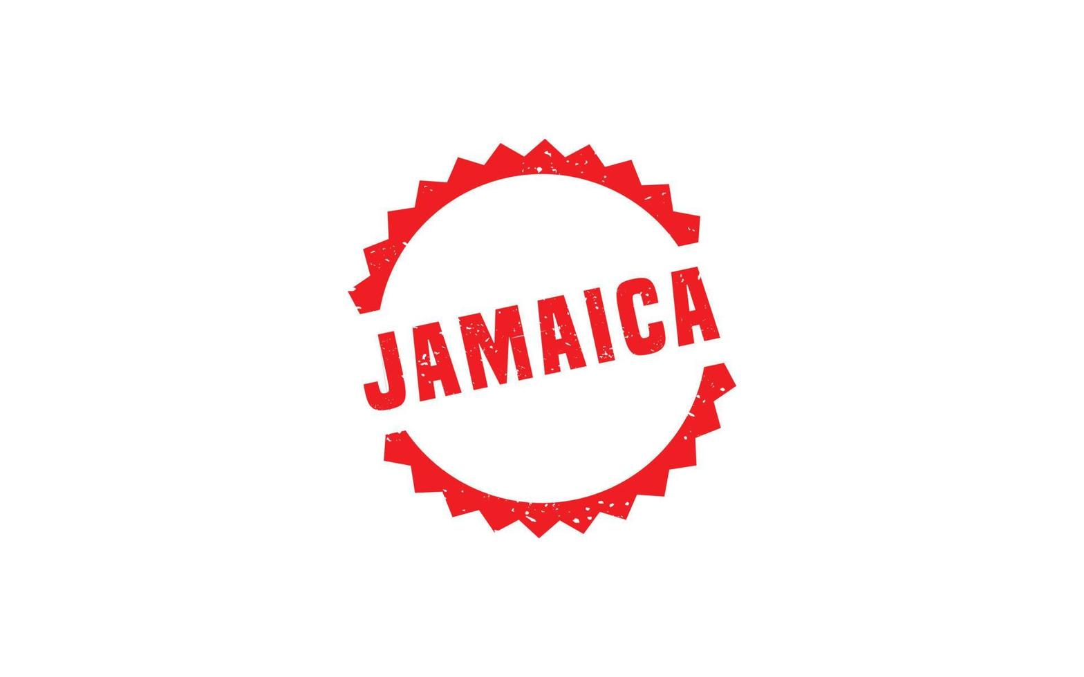 Jamaica postzegel rubber met grunge stijl Aan wit achtergrond vector