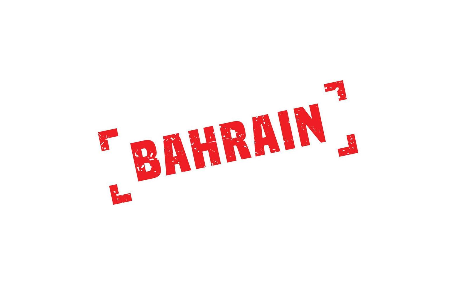 Bahrein postzegel rubber met grunge stijl Aan wit achtergrond vector