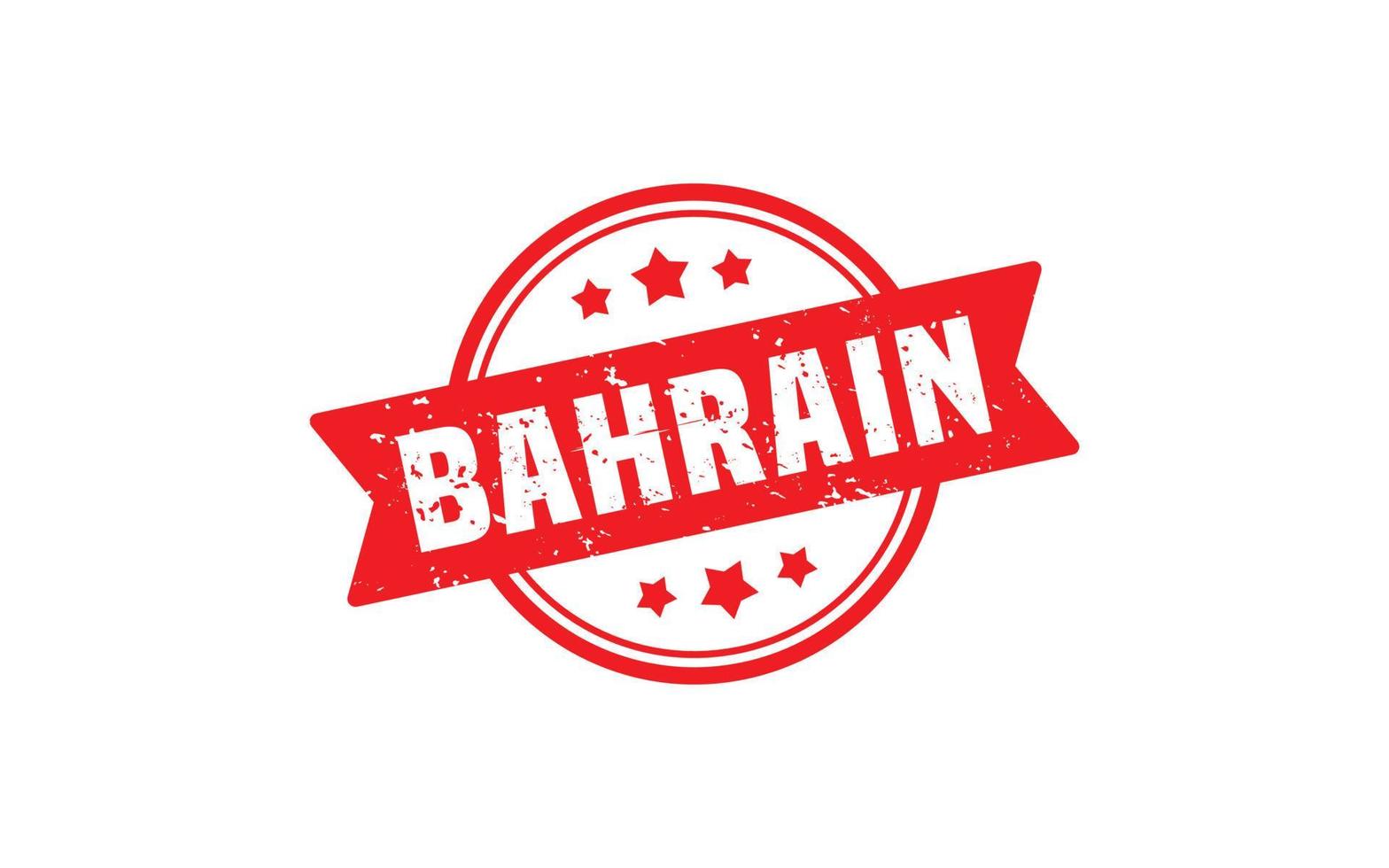 Bahrein postzegel rubber met grunge stijl Aan wit achtergrond vector