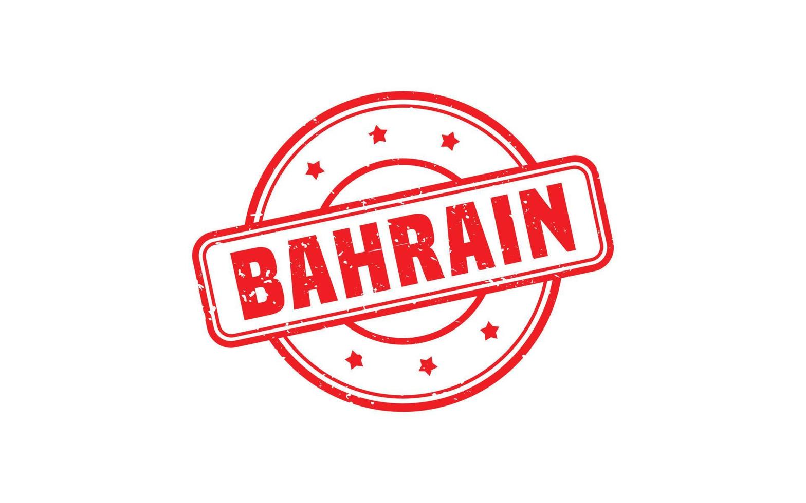 Bahrein postzegel rubber met grunge stijl Aan wit achtergrond vector