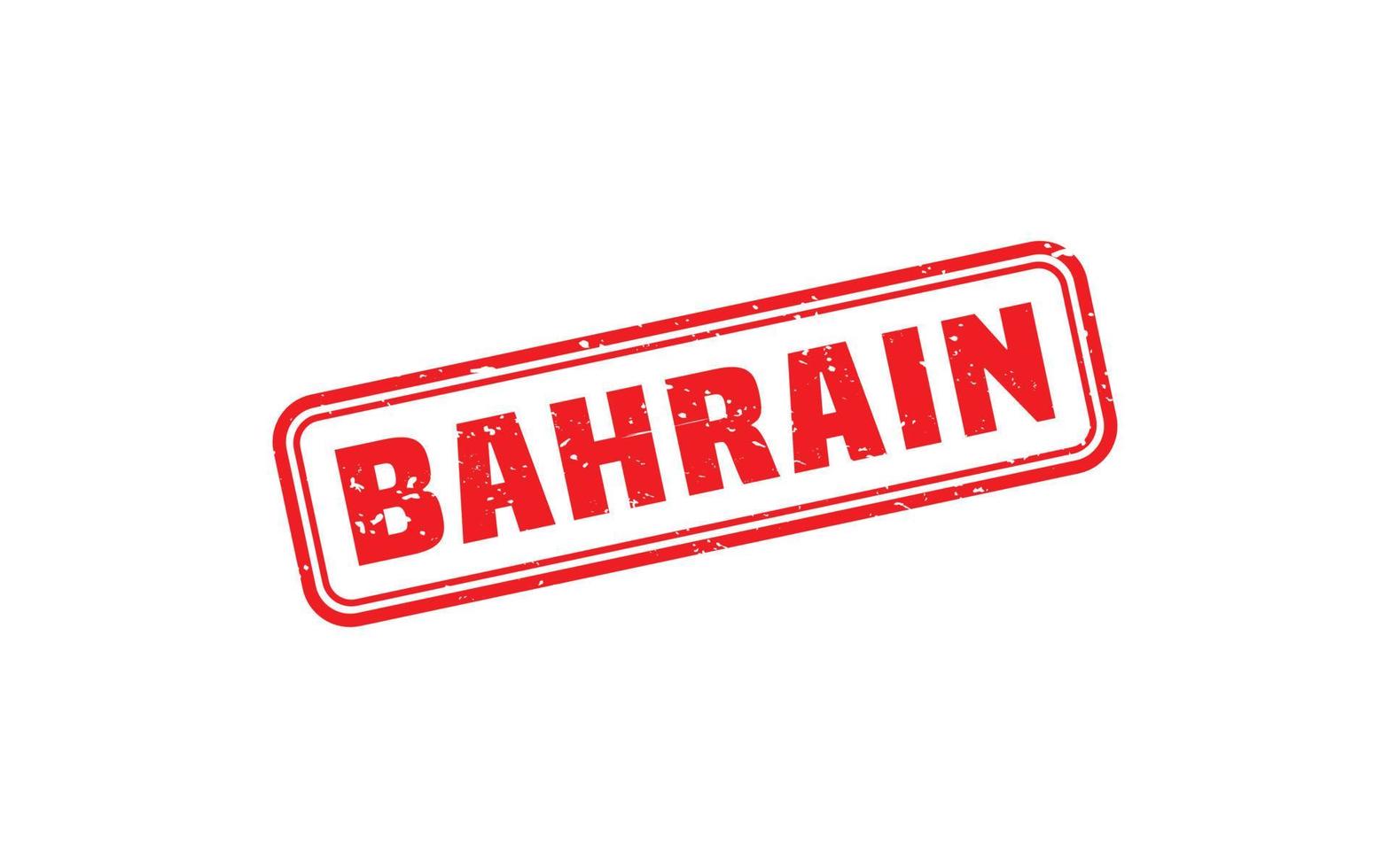 Bahrein postzegel rubber met grunge stijl Aan wit achtergrond vector