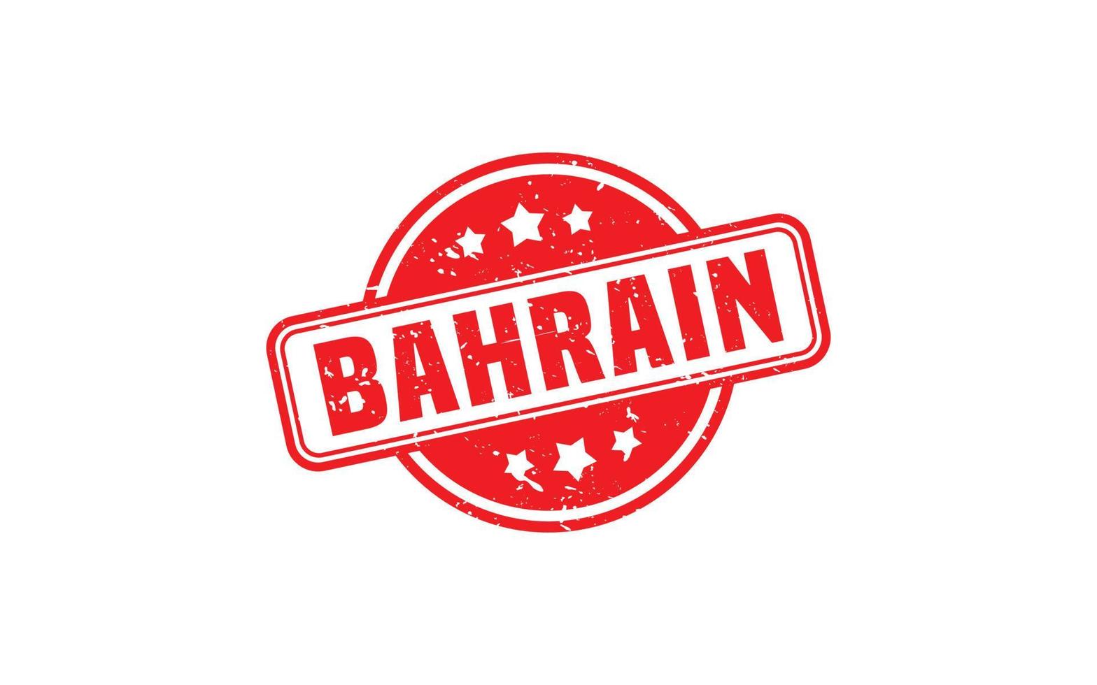 Bahrein postzegel rubber met grunge stijl Aan wit achtergrond vector