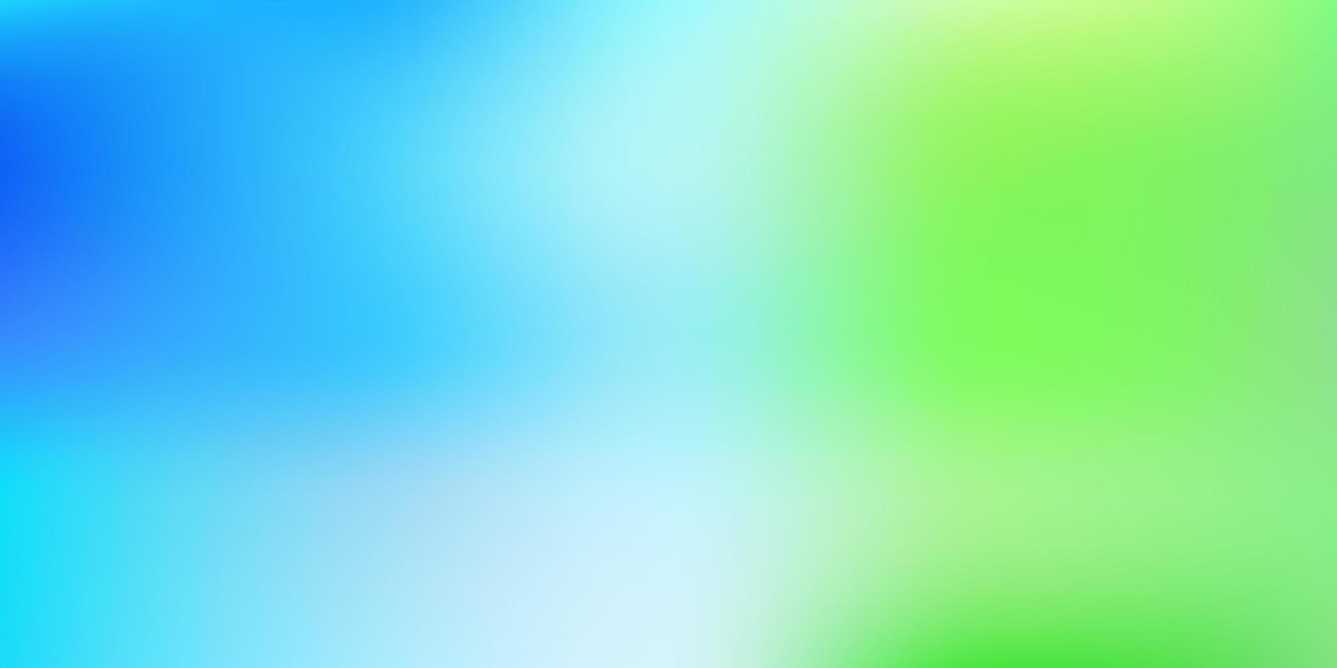 lichtblauwe, groene vector abstracte achtergrond wazig.