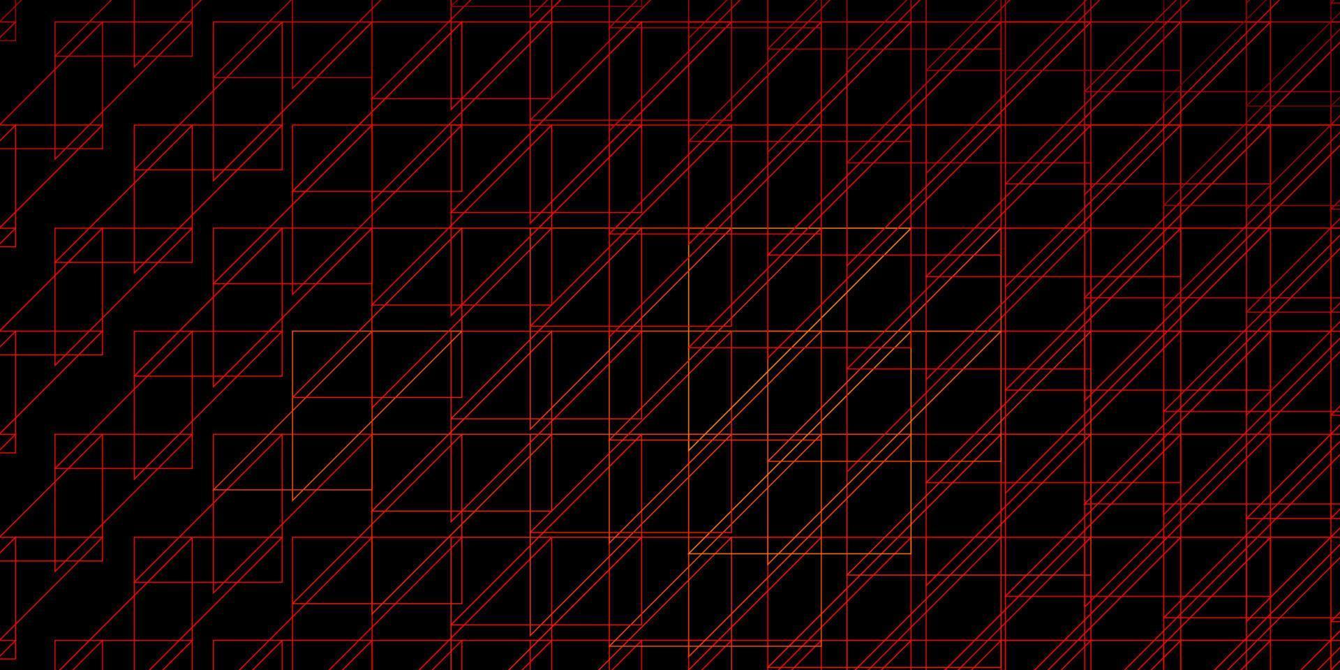 donkeroranje vectorachtergrond met lijnen. vector