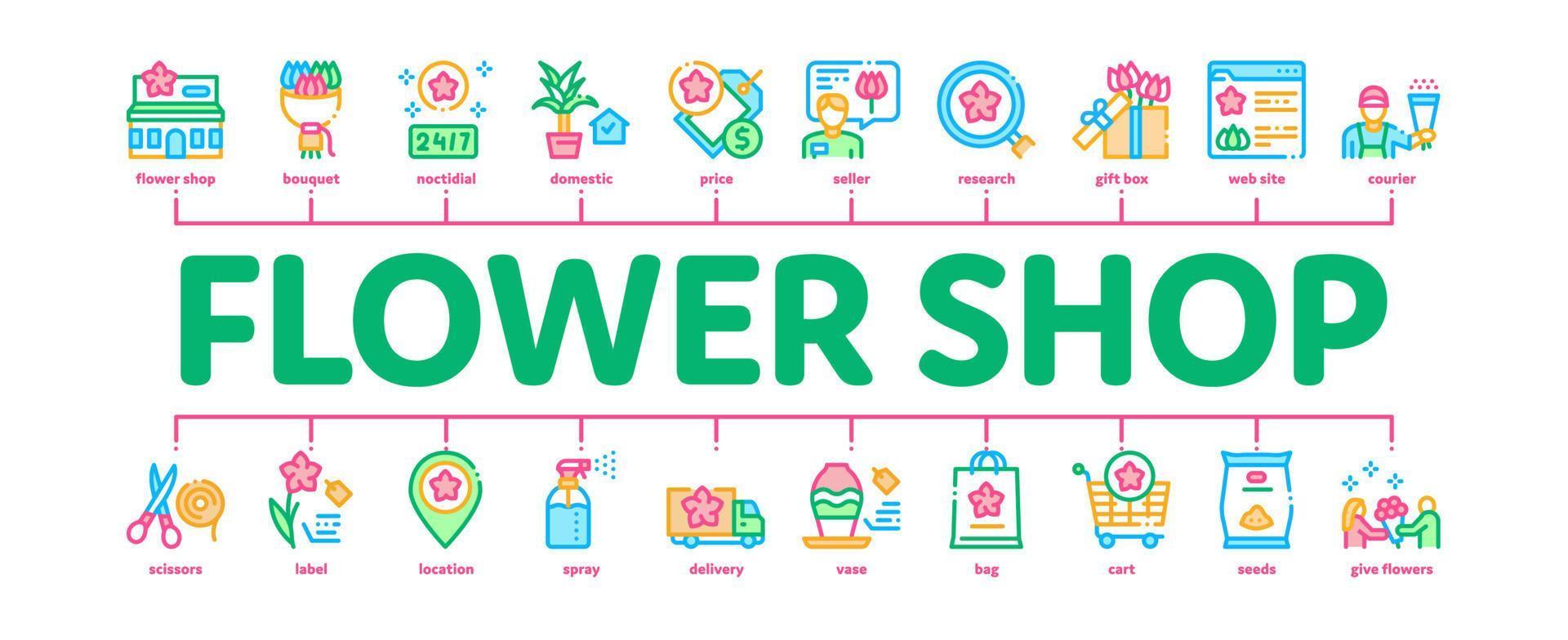 bloem winkel winkel minimaal infographic banier vector