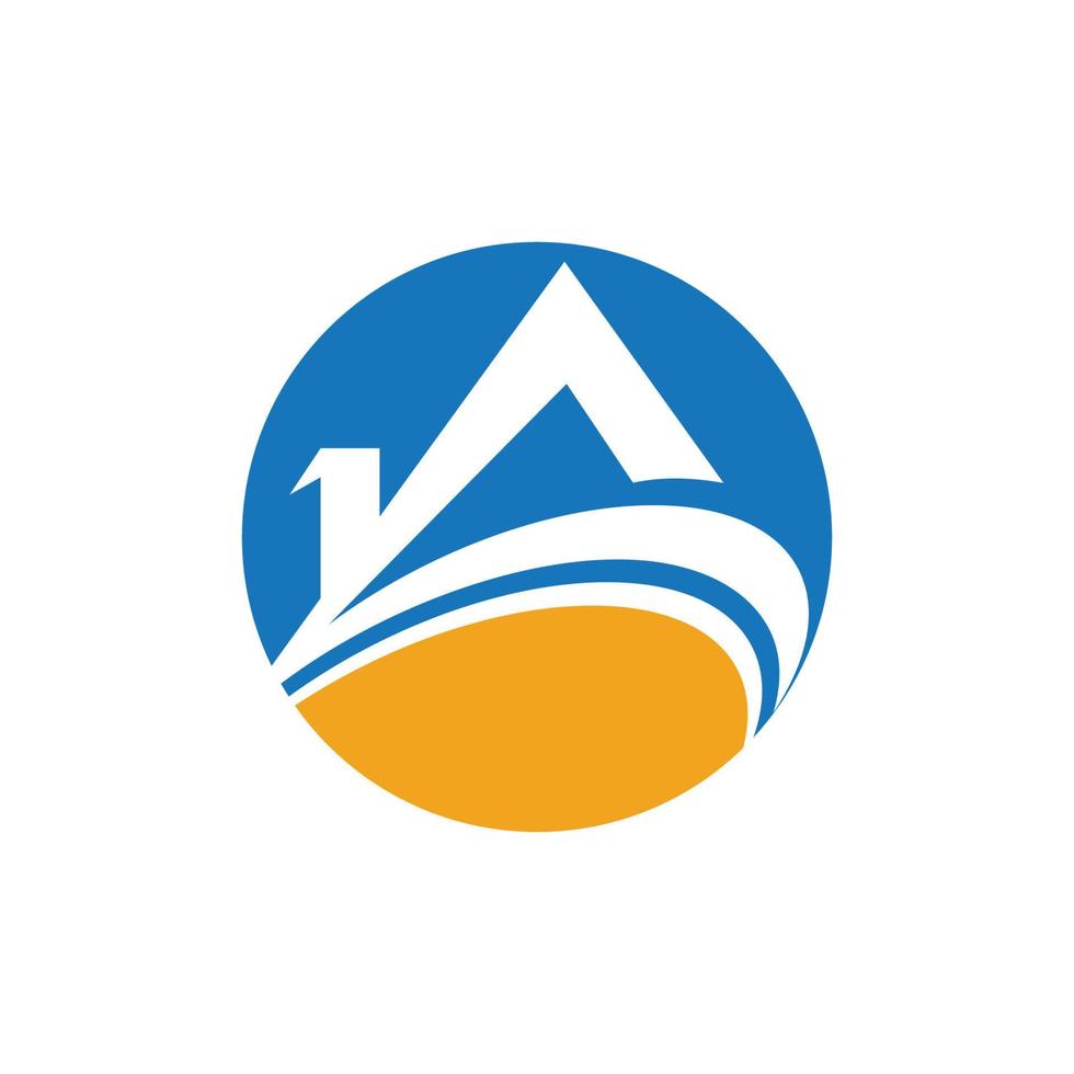 een brief logo sjabloon vector