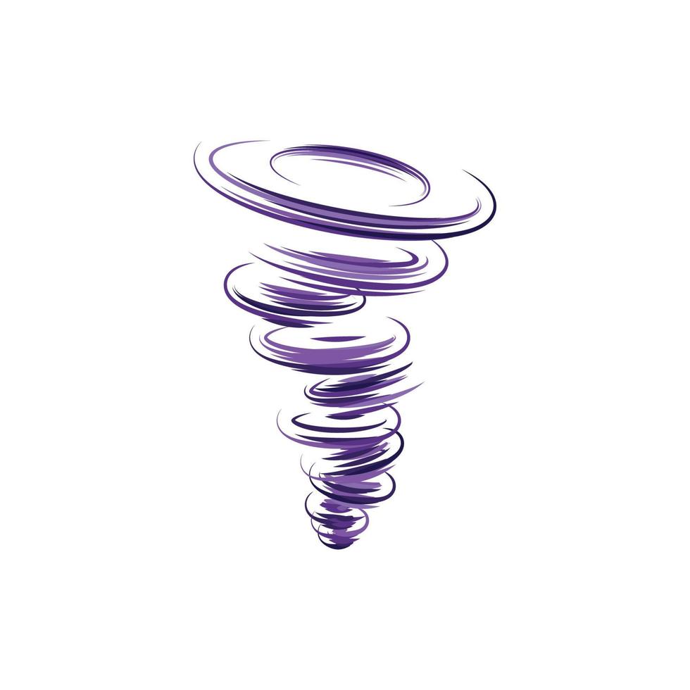 tornado symbool vectorillustratie vector