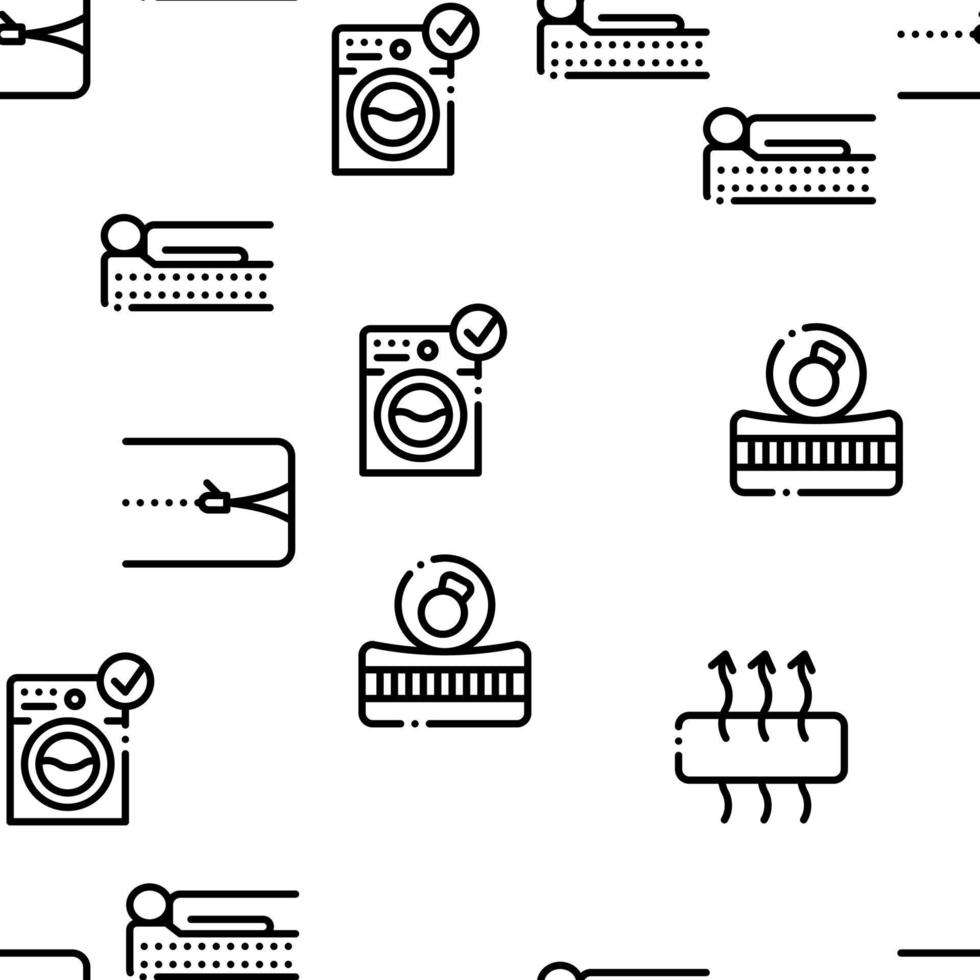 matras orthopedische naadloos patroon vector