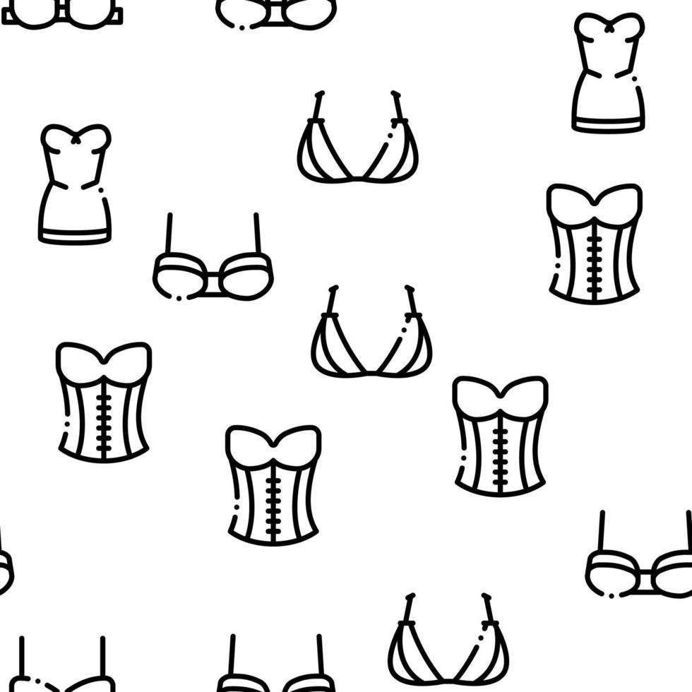 lingerie bras slipje naadloos patroon vector