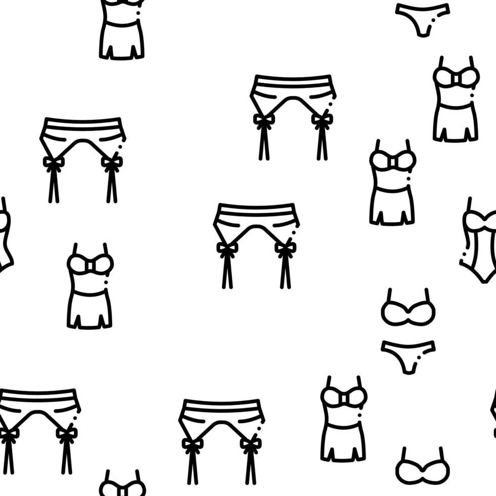 lingerie bras slipje naadloos patroon vector