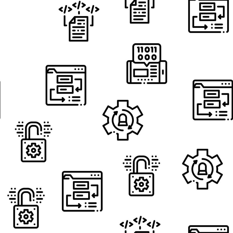 software testen en analyse naadloos patroon vector