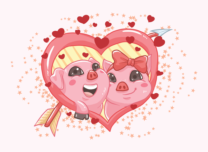 Creatures In Love vectorillustratie vector