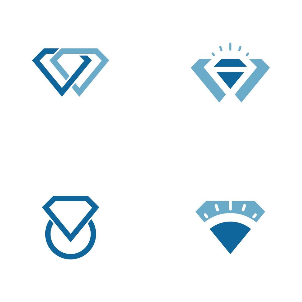 diamant logo sjabloon vector