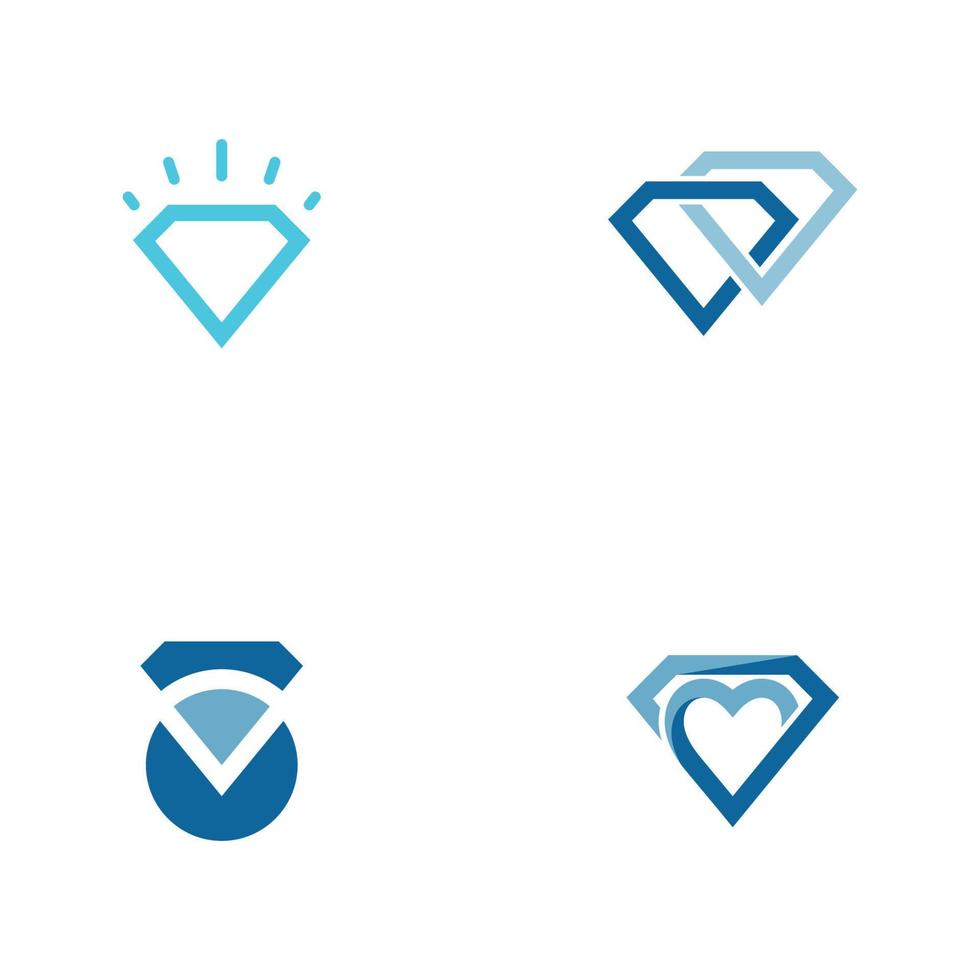 diamant logo sjabloon vector