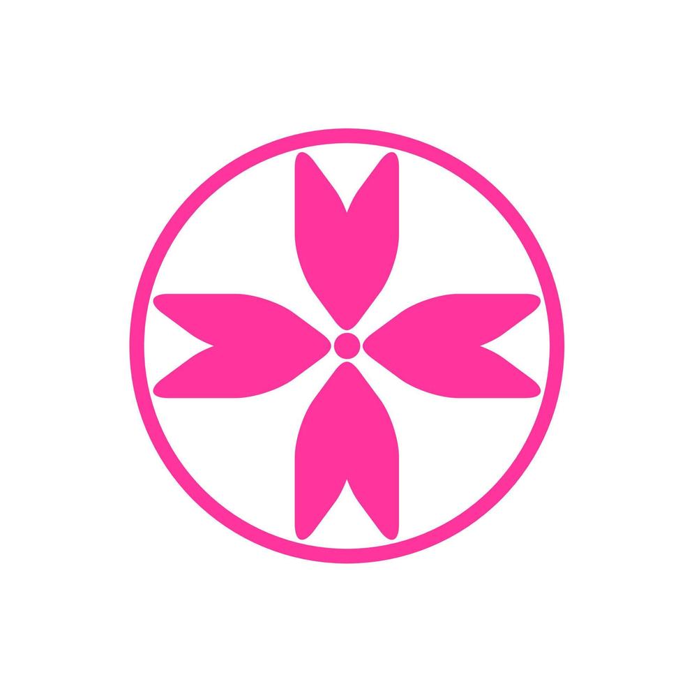 bloem logo ontwerp vector