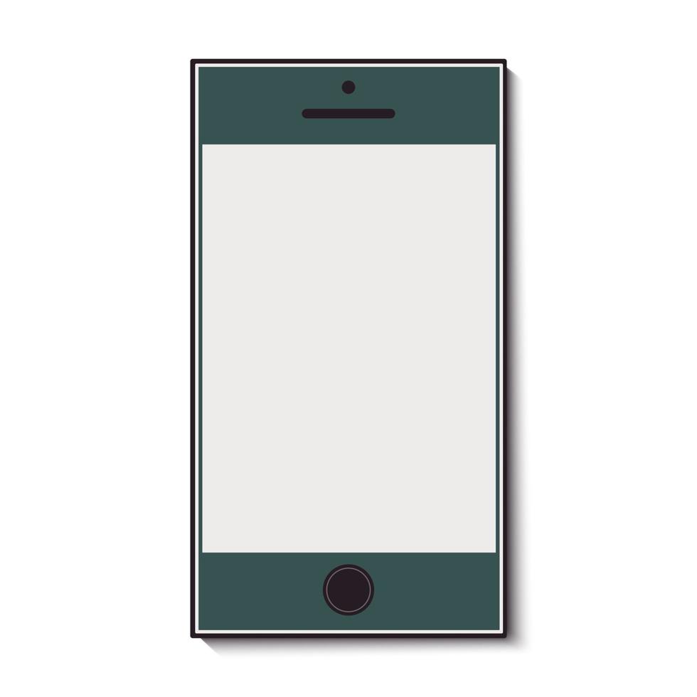 mobiel telefoon met een schoon scherm. vector illustratie