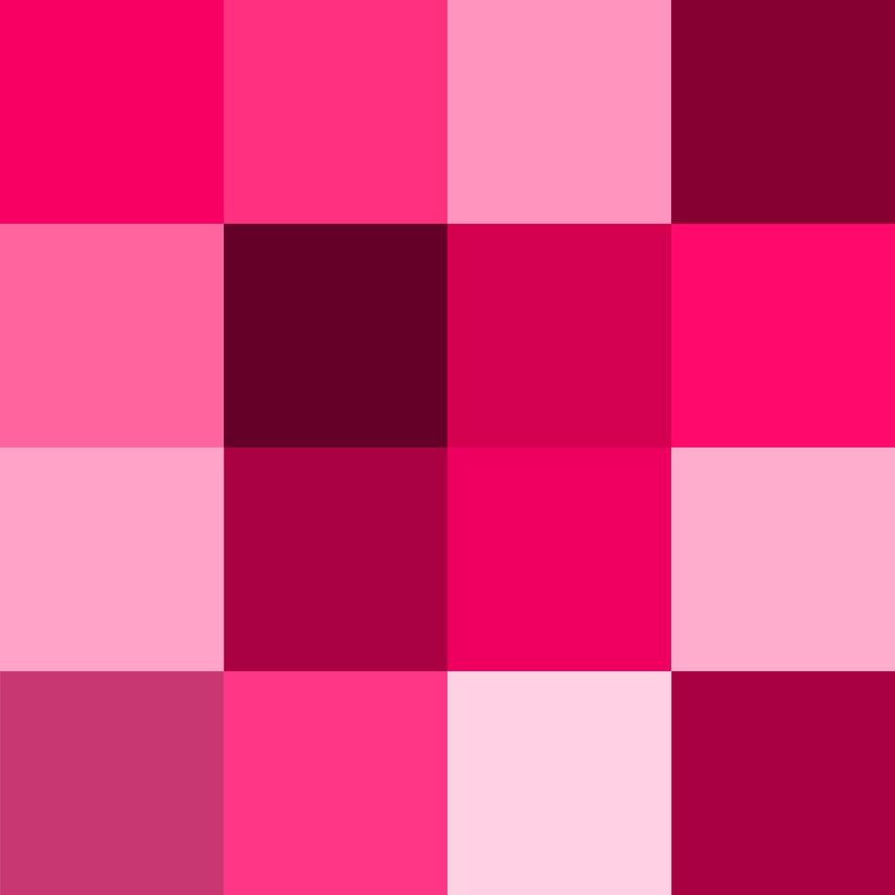 schoonheid en zoet abstract meetkundig patroon achtergrond met vierkanten, roze en rood toon voor Valentijnsdag dag. vector