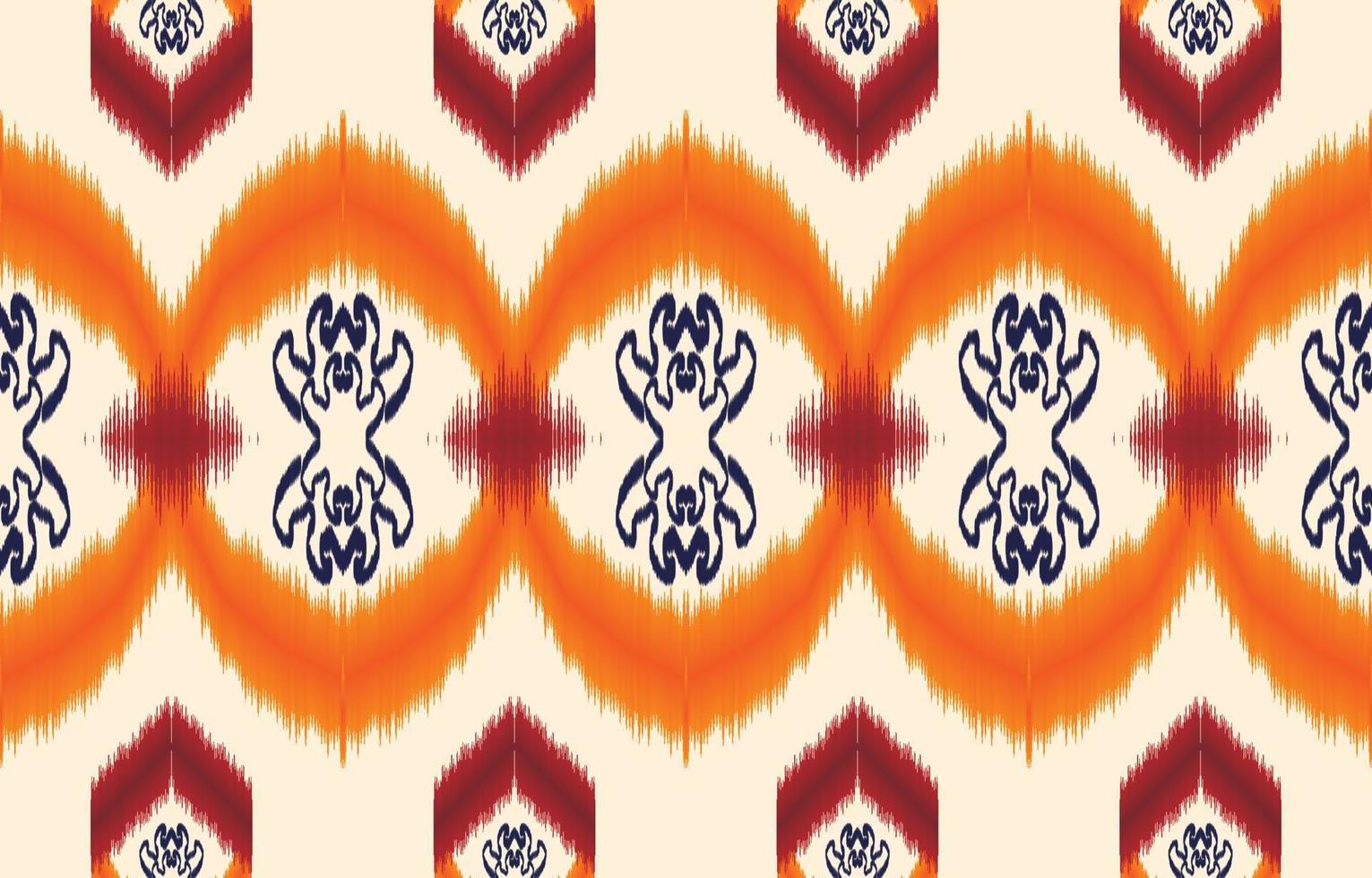 Koninklijk luxueus oude ikat patronen. meetkundig etnisch tribal wijnoogst retro stijl. kleding stof textiel ikat naadloos patroon. Indisch Afrikaanse Aziatisch Navajo aztec ikat afdrukken vector abstract achtergrond.