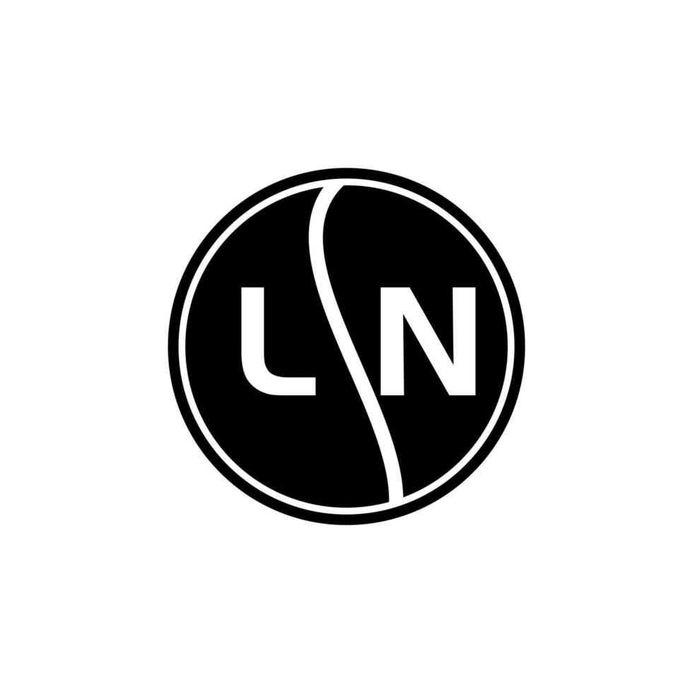 ln brief logo ontwerp.ln creatief eerste ln brief logo ontwerp . ln creatief initialen brief logo concept. vector