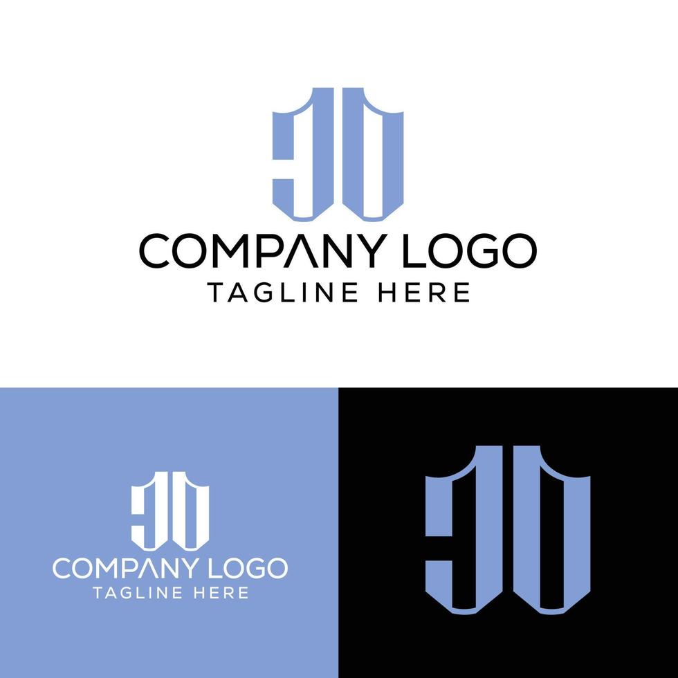 eerste brief jd logo ontwerp monogram creatief modern teken symbool icoon vector