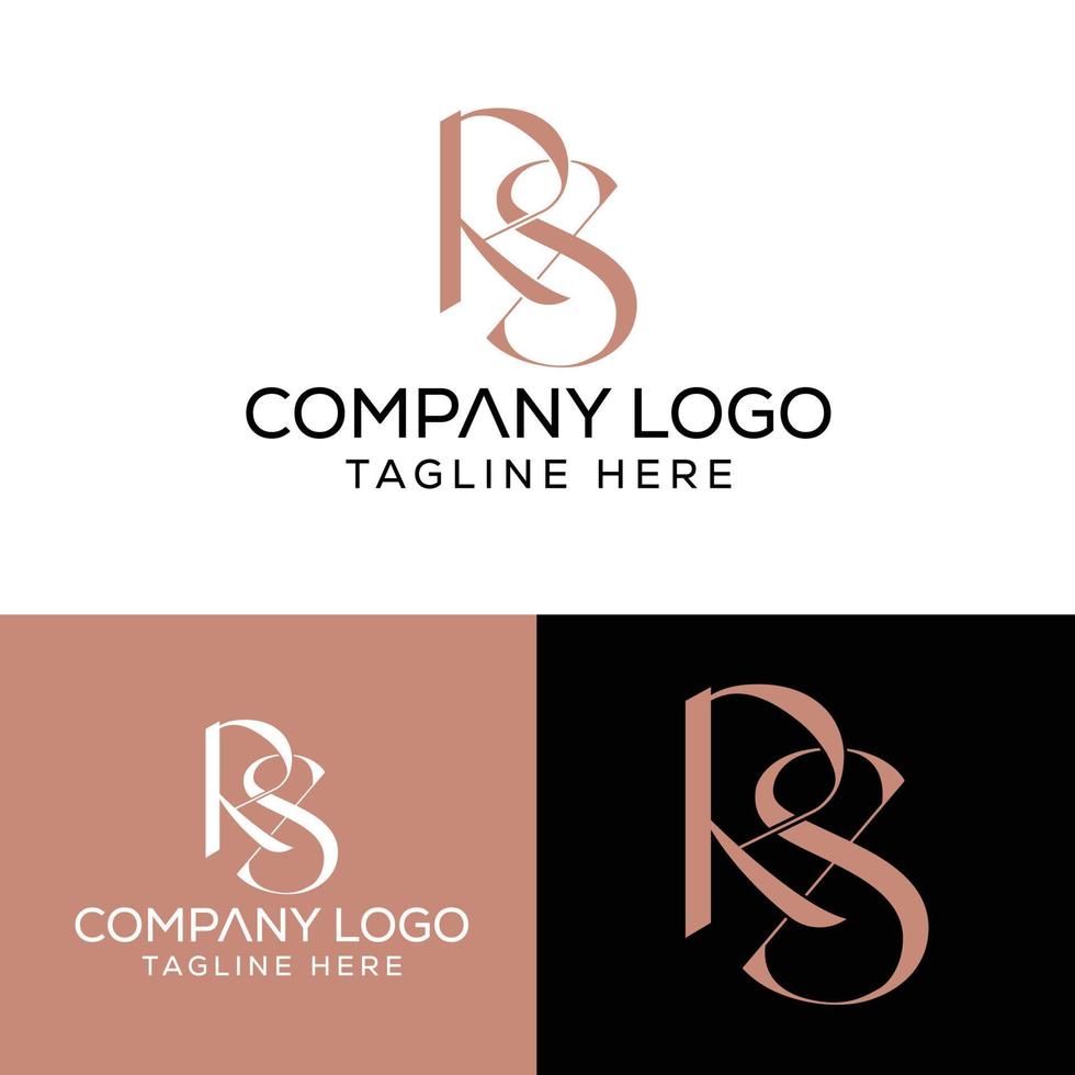 eerste brief rs logo ontwerp monogram creatief modern teken symbool icoon vector