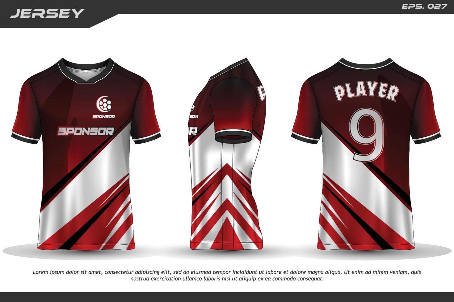 jersey ontwerp sublimatie t-shirt premium geometrisch patroon ongelooflijke vector collectie voor voetbal voetbal racen fietsen gaming motorcross sport