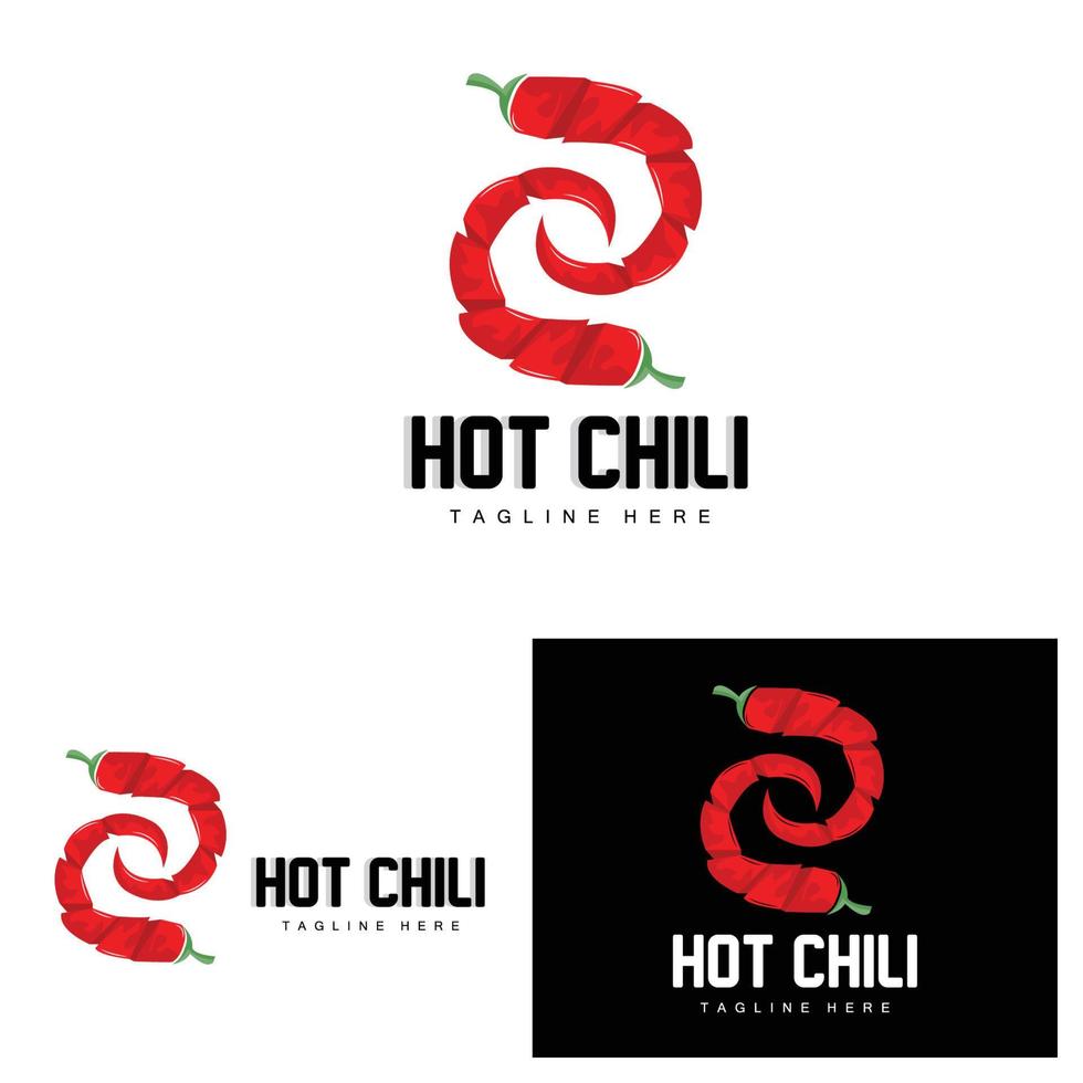 rood Chili logo, heet Chili paprika's vector, Chili tuin huis illustratie, bedrijf Product merk illustratie vector