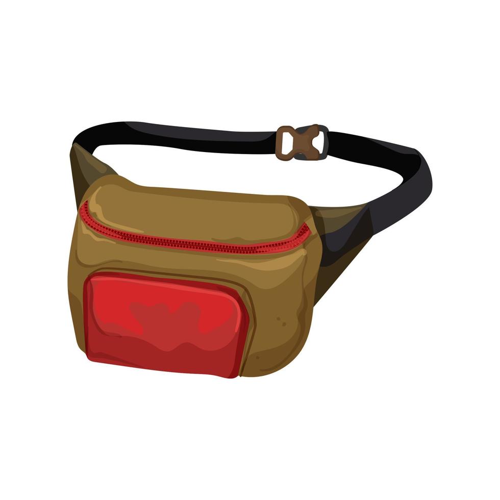 riem taille zak tekenfilm vector illustratie