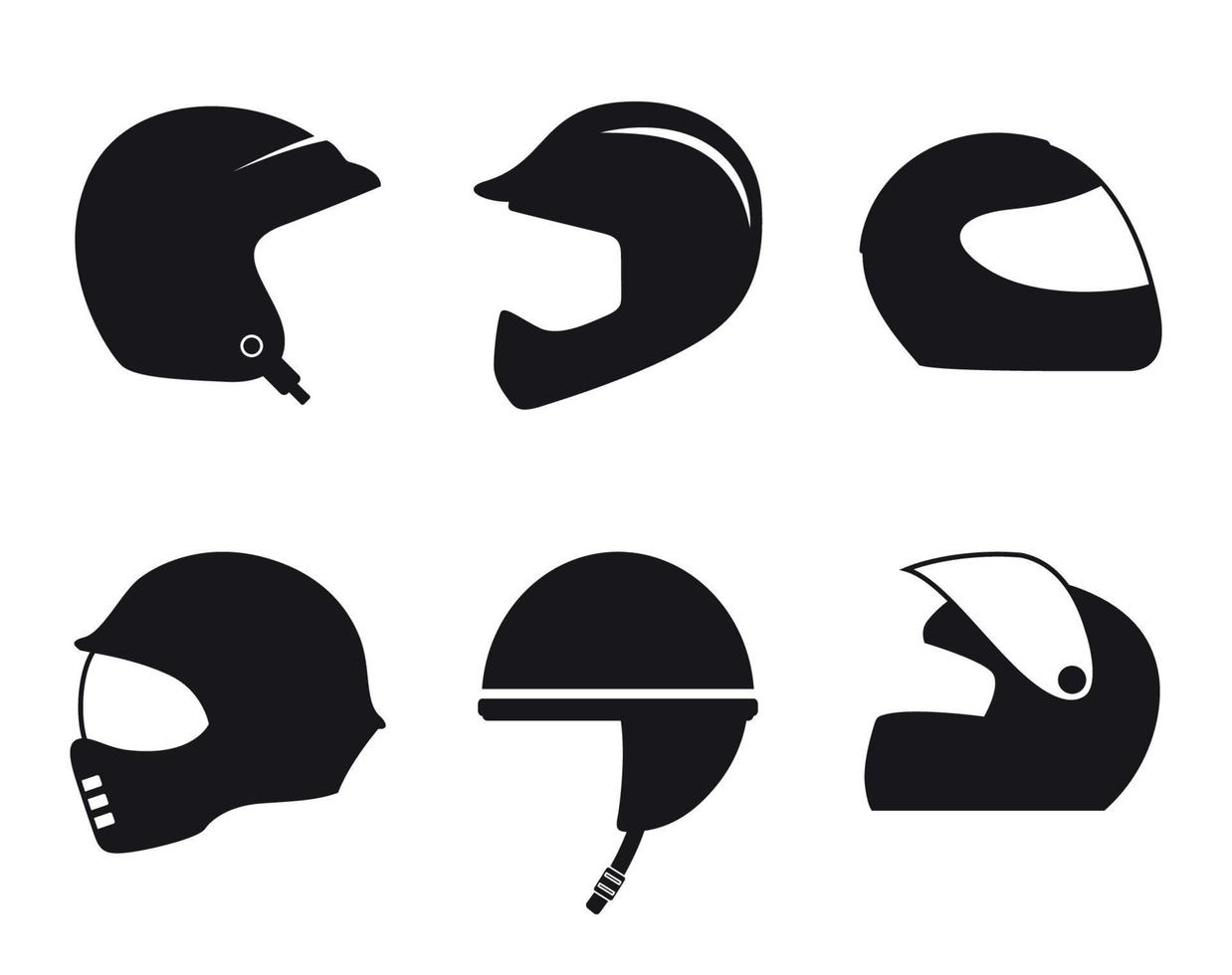 reeks van geïsoleerd pictogrammen Aan een thema helm vector