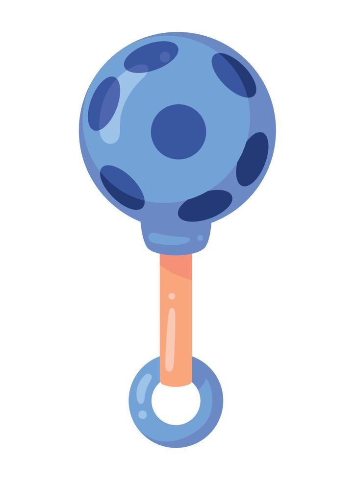 blauw rinkelen klok speelgoed- vector
