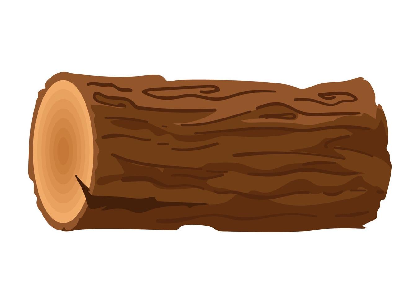 log van brandhout vector