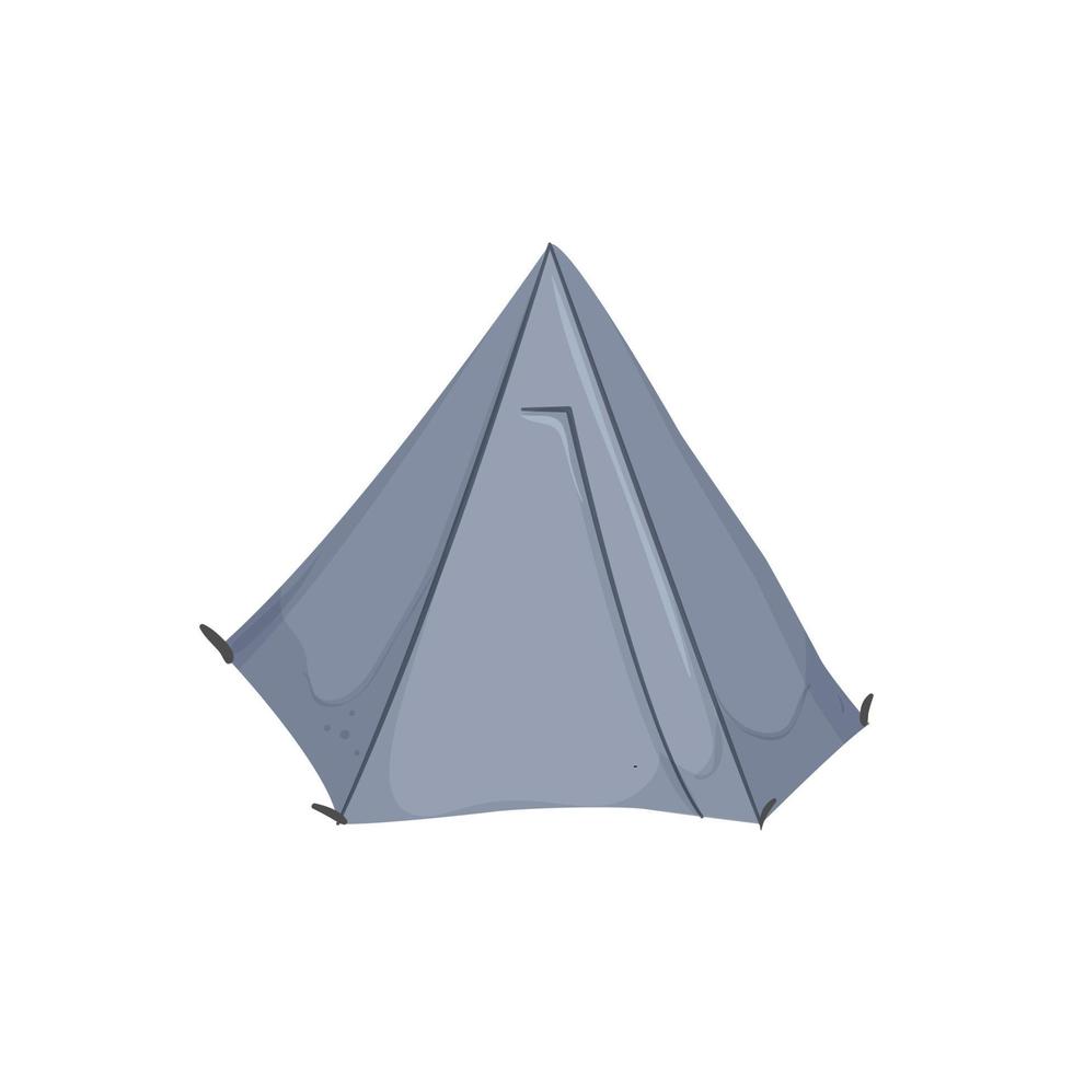 Woud tent kamp kleur icoon vector illustratie