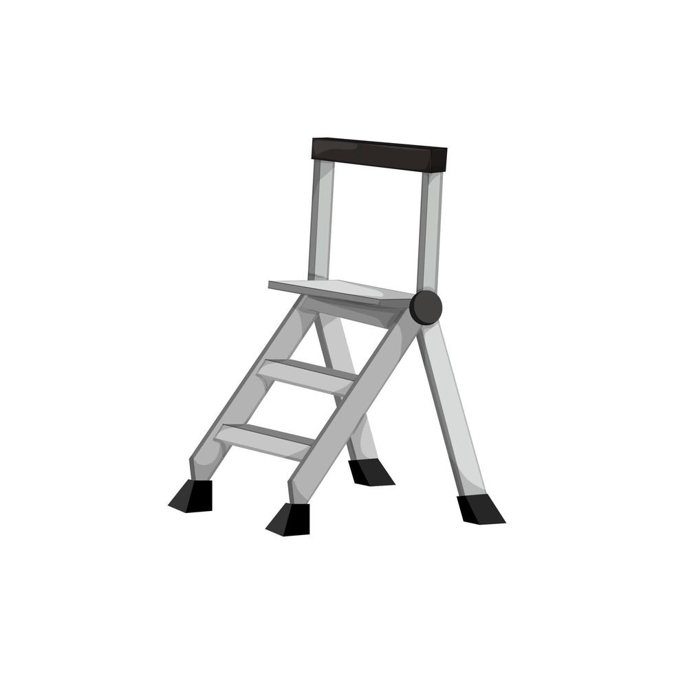 bouw stap ladder veiligheid tekenfilm vector illustratie