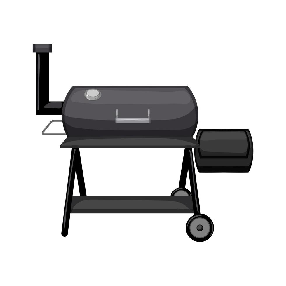 voedsel roker bbq tekenfilm vector illustratie