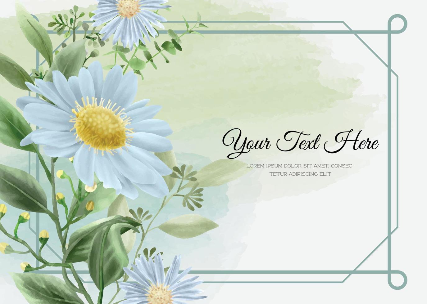 bruiloft uitnodiging kaart reeks met een mooi bloemen ontwerp eps vector