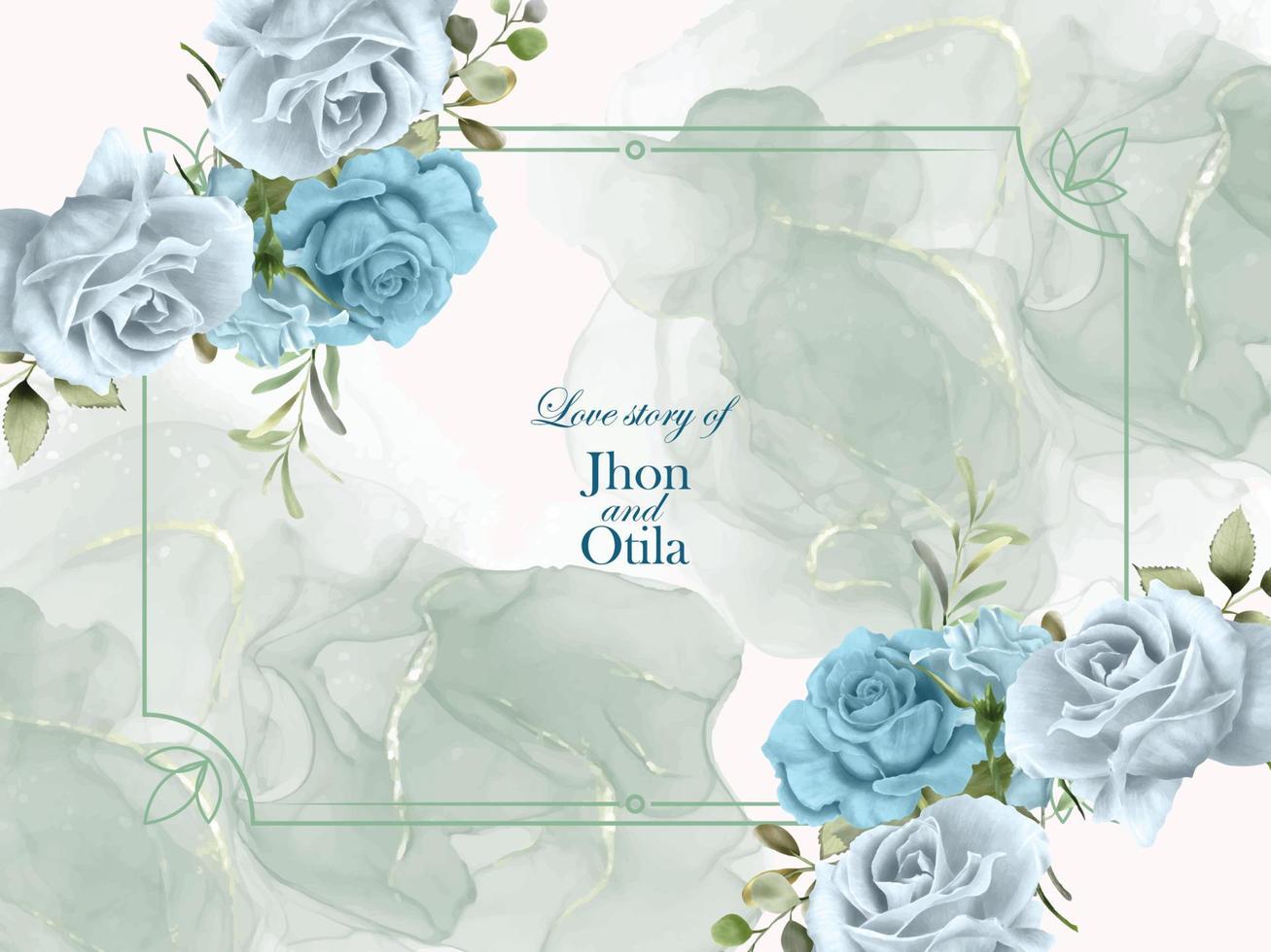 bruiloft uitnodiging kaart reeks met een mooi bloemen ontwerp eps vector ontwerp
